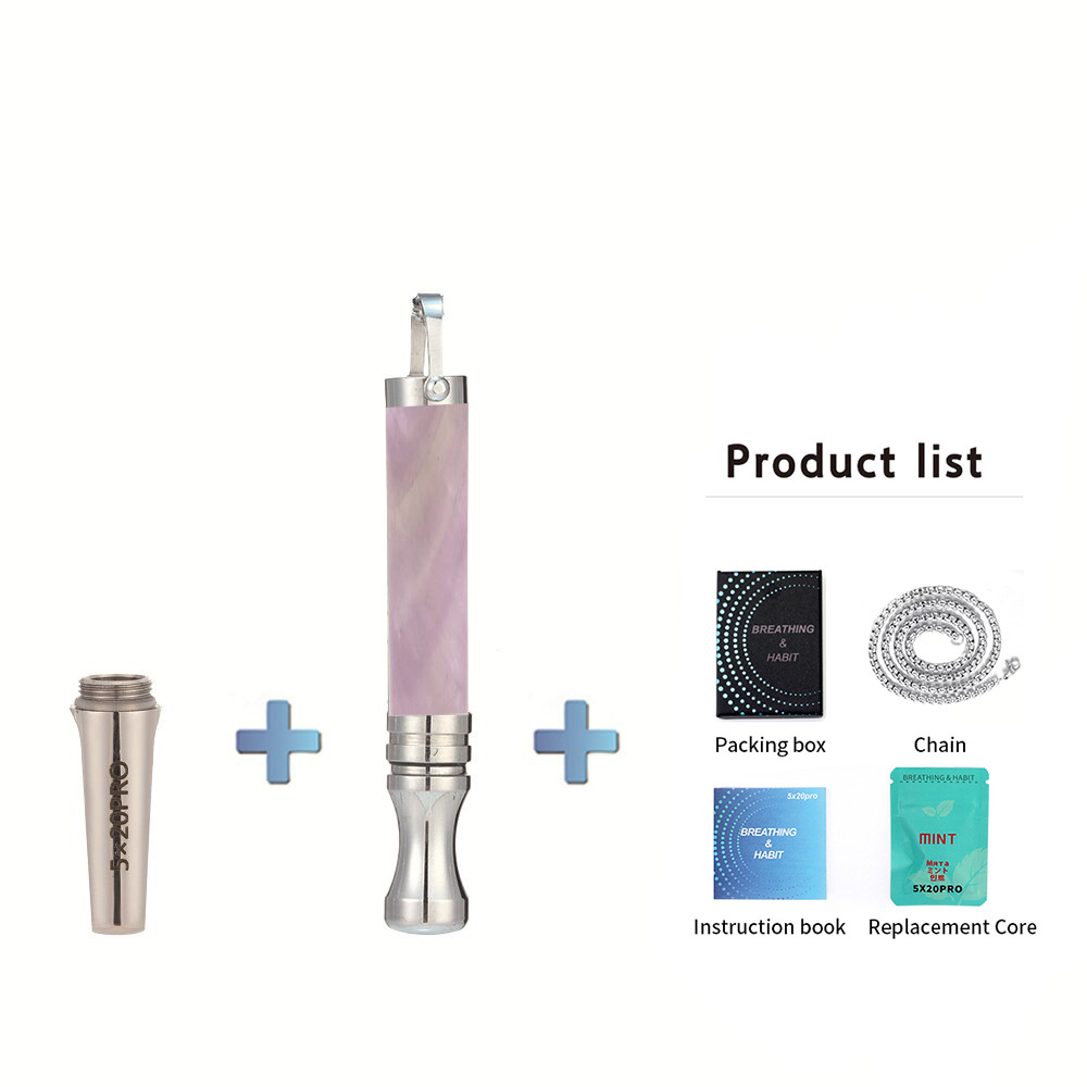 Boccaglio piatto ametista + boccaglio rotondo respiratore argento