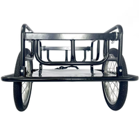 Transporteur de transport pratique remorque de cargaison de vélo avec 2 roues gonflables détachables outils Unity marchandises camping-car moto chariot