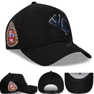 Casquette de baseball personnalisée 6 panneaux à bord incurvé en coton avec logo de broderie de papa à bord de couleur contrastée - Product Image 2