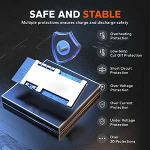 Batterie au lithium 51,2 V 400 Ah pour voiturette de golf, boîtier métallique, surveillance par application, autonomie 20,48 kWh, portée 40 à 188 milles, stock US - Product Image 5