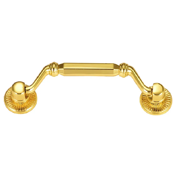 Luxe Houten Doos Metalen Gouden Koffer Handvat Goud Metalen Houten Juwelendoos Handgrepen Tas Handgrepen