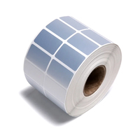 Étiquettes ESL en feuille d'argent imperméable adhésive pour produits électroniques, papier PET, autocollants en aluminium avec code QR, laminage argent mat