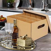 Boîtes d'expédition en carton ondulé personnalisables avec logo SIHENY, boîtes de rangement en carton pour pots Mason, pots en verre, etc.