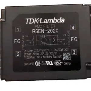 TDK Lambda RSEN-2020 RSEN-2020D 250V 20Aデュアルステージフィルターは、EMI/RFI/EMCフィルターのオリジナルおよび新品を置き換えることができます