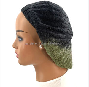 Nouvelles femmes juives israël Chenille bérets femmes colorées traditionnel tricoté léger doublé <span class=keywords><strong>libellule</strong></span> fil Snood bonnets - Product Image 3