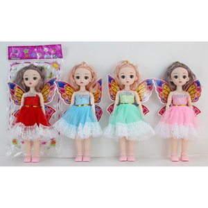 Poupées de mode 3D en PVC de 30 cm avec des yeux réalistes, des robes de styles variés et des accessoires pour cheveux, des bandeaux, des jouets en peluche de dessins animés - Product Image 6
