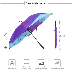 Large Golf <b>Umbrella</b> With Double Canopy Windproof Automatic Open Heavy Duty Rain Parasol Factory Direct <b>Umbrella</b> - Product Image 2