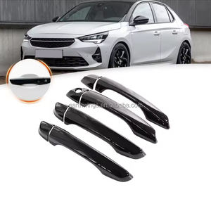 Per <span class=keywords><strong>Opel</strong></span> <span class=keywords><strong>Corsa</strong></span> F 2020-2023 e Vauxhall <span class=keywords><strong>Corsa</strong></span> Cover Maniglia Esterna Nero Lucido Adesivo Decorativo Trim Accessori Auto - Product Image 1