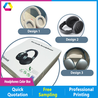 Boîte d'emballage extérieure pour casque Bluetooth, électronique numérique 3C, logo personnalisé, carton imprimé en couleur, portable, étanche, haut de gamme