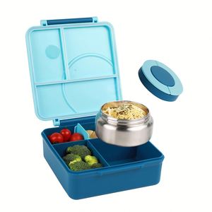 <b>Plastic</b> Insulated Bento Lunch <b>Box</b> for Kids with Leak Proof Vacuum Insulated Food Jar - Product Image 3