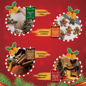 4 pacchetti <span class=keywords><strong>di</strong></span> cera <span class=keywords><strong>di</strong></span> soia inverno casa regali <span class=keywords><strong>di</strong></span> <span class=keywords><strong>natale</strong></span> profumati Set <span class=keywords><strong>di</strong></span> candele <span class=keywords><strong>albero</strong></span> <span class=keywords><strong>di</strong></span> <span class=keywords><strong>natale</strong></span> spezie biscotti focolare candele <span class=keywords><strong>di</strong></span> lusso - Product Image 3