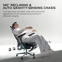 Fauteuil de Bureau et de Gaming Hbada E3 PRO Ergonomique Moderne en Maille avec Repose-Pieds