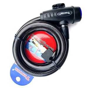 Antivol de vélo Tonyon avec câble en acier de 120 cm, antivol à clé pour vélo - Product Image 2