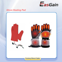 Plaque chauffante pour gants basse tension 3.7V 7.4V, élément chauffant pour la pratique du ski, des activités de plein air et des gants chauds