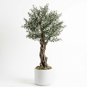 <span class=keywords><strong>Olivo</strong></span> Artificial Realista de Primera Calidad de 2.4 Metros, Planta Mediterránea Artificial Grande, Tronco de Madera Natural, Decoración de Lujo para el Hogar y Hoteles - Product Image 3
