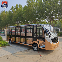Bus électrique de tourisme fermé avec portes, moteur haute puissance, 14 places, navette de transport urbain, bus de tourisme