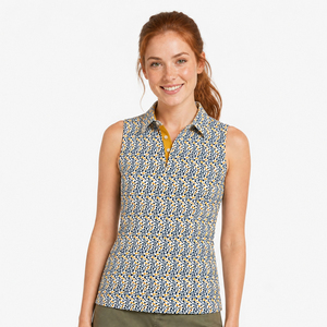 Vêtements <span class=keywords><strong>de</strong></span> golf pour femmes en gros, OEM ODM, impression intégrale, logo personnalisé, séchage rapide, coupe ajustée, sans manches, polo <span class=keywords><strong>de</strong></span> golf pour <span class=keywords><strong>femme</strong></span> - Product Image 1