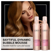 Vente en gros de mousse pour cheveux mousse coiffante marque privée mousse brillante pour boucles de cheveux sans écaillage pour femmes