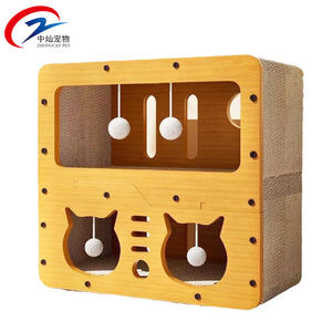 Robusta casa per gatti in legno con Scratching Board integrato accogliente e durevole Design adorabile - Product Image 4