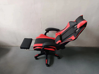 Kursi Gaming Ergonomis Kulit Modern dengan Putaran dan Ketinggian yang Dapat Disesuaikan, Nyaman untuk Penggunaan di Rumah, Kantor, PC, dan Gamer Sehari-hari