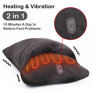 Calentador de pies de seguridad con vibración de calor calmante portátil, máquina de masaje, calentador eléctrico de terapia de pies para oficina y hogar - Product Image 3