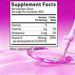 Suplemento Dietético de Vitamina D3 en Gotas Líquidas de Marca Privada OEM, Promueve la Salud Ósea y Refuerza el Sistema Inmunitario para Adultos - Product Image 2