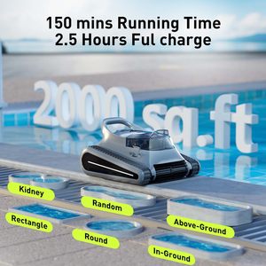 <span class=keywords><strong>Robot</strong></span> nettoyeur de piscine solaire amélioré <span class=keywords><strong>Wybot</strong></span> C2 avec télécommande, évitement intelligent des obstacles et option de double charge - Product Image 3