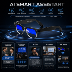 <span class=keywords><strong>Gafas</strong></span> Inteligentes con IA y Cámara, Grabación de Video 1080P, <span class=keywords><strong>Gafas</strong></span> con Bluetooth Antivibración, <span class=keywords><strong>Gafas</strong></span> de Sol con Audio para Vlogging - Product Image 4