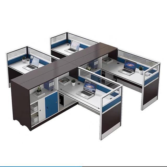 Various Good Quality  Commercial Furniture Computer Table Staff Desk Cubicle Cabinet Office Furniture Office Desk Workstation
