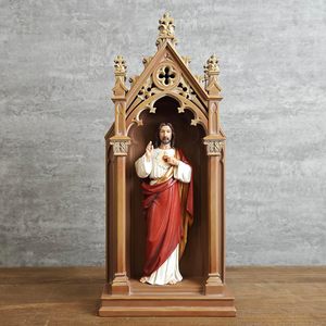Figura Realista de Estilo Renacentista, Arte Religioso Detallado, Jesús de Resina, Personalizable, para Creyentes Cristianos, para Exteriores 20260427 - Product Image 1