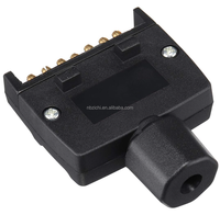 Prise de remorque plate 7Pin mâle + prise de remorque 7Pin plat femelle connecteur de remorque adaptateur bateau voiture