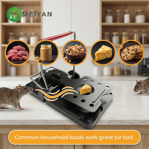 Piège à souris réutilisable en plastique noir, étanche, écologique, solide, pour le contrôle des rats, utilisation domestique et extérieure - Product Image 5