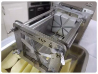 Automatische Groente-En Fruitsnijmachine Groente Chopper Aardappelwiggen Snijmachine Voor Commercieel Gebruik