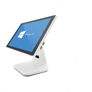 하이 퀄리티 Pos 시스템 계산원 16 인치 듀얼 터치 스크린 창 7/10 모두 하나의 Pos 터미널 I3/I5/I7 금전 등록기 - Product Image 1