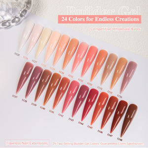Vendeeni ODM <span class=keywords><strong>Gel</strong></span> de extensión de uñas marrón 24 colores <span class=keywords><strong>Gel</strong></span> acrílico constructor Poly <span class=keywords><strong>Gel</strong></span> TPO HEMA libre OEM 20G duro sólido Uv <span class=keywords><strong>Gel</strong></span> constructor de uñas - Product Image 5