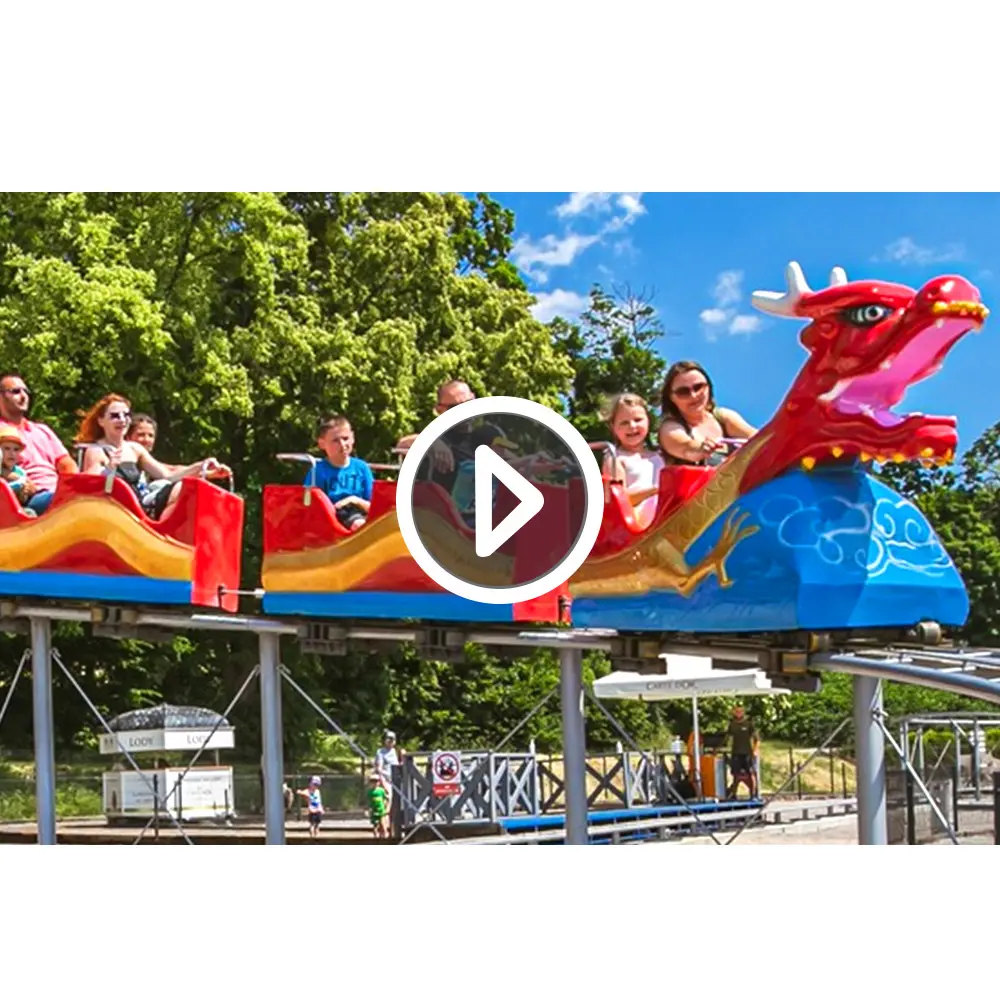 Kermis Attracties Park Apparatuur Amusement Thema Park Rollercoaster Sliding Draak Trein Kids Mini Roller Coaster Voor Verkoop