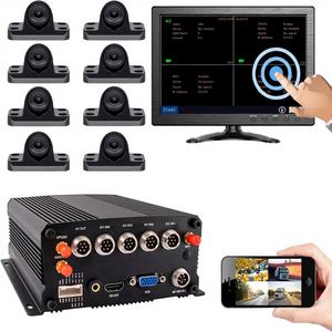 JOINLGO N38-4GW 8채널 모바일 <span class=keywords><strong>DVR</strong></span> 백업 카메라 시스템 10인치 터치스크린 원격 모니터 PC/폰 GPS/WiFi 4G 1080P 방수 기능 - Product Image 1