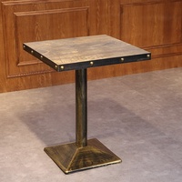 Rétro industriel Fast Food Fournisseurs Café Restaurant Table et Chaises Ensemble Meubles en bois Antique Table à manger en bois 7-30 jours