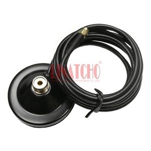 Support de Base magnétique d'<span class=keywords><strong>antenne</strong></span> de voiture, 5 pièces, 75MM de diamètre PL259 UHF - Product Image 1