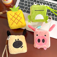 Porte-clés en peluche créatif et moelleux, en forme de cochon, chien, grenouille, pendentif de sac, petit cadeau de mariage