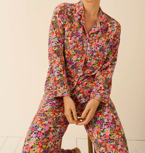 Ensemble de pyjama élégant en modal pour <span class=keywords><strong>femme</strong></span>, sur mesure, avec logo de marque sur le devant, 2 pièces, confortable, coupe décontractée, respirant - Product Image 1