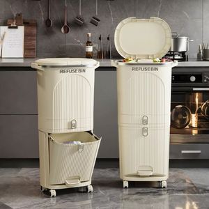 Luxury Large Capacity Pp <b>Bin</b> High-Appearance Garbage Trash Can for Living Room <b>Kitchen</b> Bedroom Waste Management Custom Logo - Product Image 1