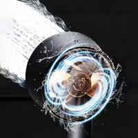 Pommeau de douche d'arrêt d'eau de salle de bain haute pression avec pommeau de douche à 6 modes