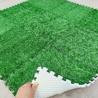 Baldosas de espuma de hierba de fábrica, alfombrillas sensoriales texturizadas, alfombra Artificial, césped, suelo interior y exterior