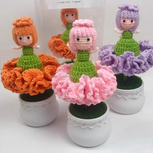 Adorabile Bambola Fatina Rosa Reversibile all'Uncinetto, Peluche Imbottito a Forma di Rosa, <span class=keywords><strong>Regalo</strong></span> Floreale <span class=keywords><strong>d</strong></span>'<span class=keywords><strong>Amore</strong></span> <span class=keywords><strong>per</strong></span> <span class=keywords><strong>Lei</strong></span> - Product Image 1
