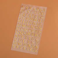 Lettres de l'alphabet imprimées auto-adhésives de haute qualité autocollants décoratifs pour la maison