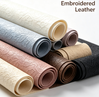 Tissu en microfibre imitation cuir PU de 1,4 mm d'épaisseur, anti-moisissure, pour meubles, canapés et chaussures - Vente en gros