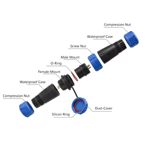 Sp13 sp17 2 3 4 5 6 7 9 पिन पुरुष और महिला वाटरप्रूफ विमानन कनेक्टर - Product Image 4