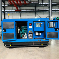 Groupe électrogène diesel silencieux Ricardo haute fiabilité 50 kW triphasé quatre fils 12 V CC avec ATS et contrôle automatique insonorisé