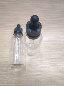 Approvisionnement d'usine 30ml 50 ml Flacon compte-gouttes en verre CR rond Flacon de <span class=keywords><strong>teinture</strong></span> d'huile essentielle avec bouchon résistant aux enfants Pipette graduée - Product Image 5